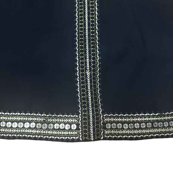 Madewell Black Sequin Embroidered Mini Skirt Sexy Feminine Metallic Blingy 4 - Picture 5 of 15